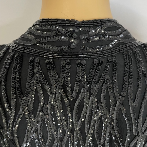 Vintage 60’s duster sequin sweater with a clip below the bust super chic elegant - Picture 9 of 10